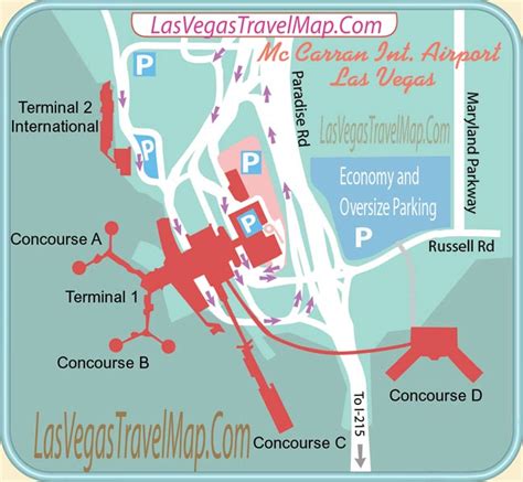 Las Vegas Airport Map Printable