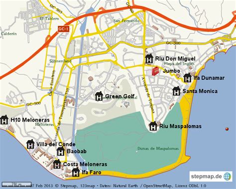Maspalomas Gran Canaria Map