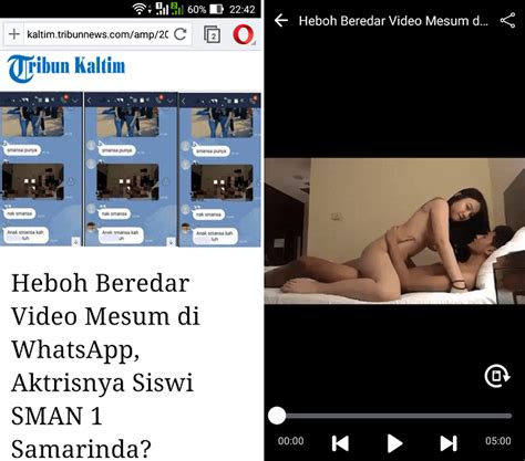 Heboh Beredar Video Mesum Di Whatsapp Aktrisnya Siswi Sman Samarinda