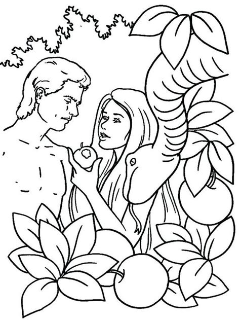 Coloring pages are fun for children of all ages and are a great educational tool that helps children develop fine motor skills, creativity and color recognition! adam and eve coloring page for kindergarten free. Adam and ...