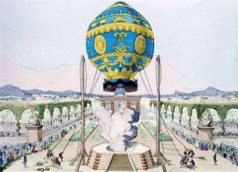 19 Octobre 1783 Premier Vol Humain En Ballon Captif Montgolfiere