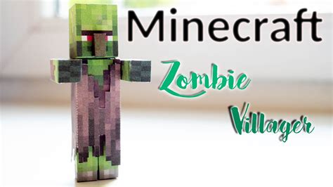 Minecraft Zombie Villager Diy Papercraft Youtube