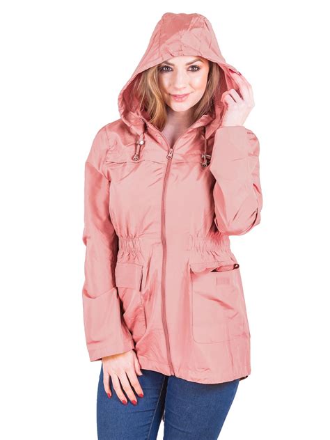 New Womens Waterproof Jacket Ladies Hooded Windproof Breathable Outdoor