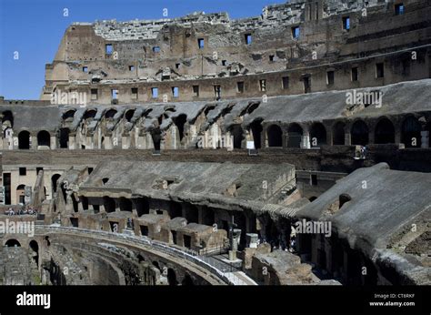 The Inside View Of Colosseum Or Coliseum Also Known As The Flavian
