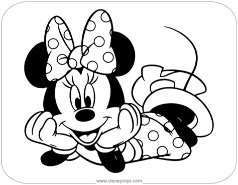Mini Mouse Priting Minnie Mouse Coloring Pages Colo Vrogue Co