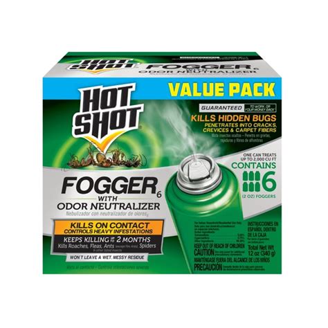 Hot Shot Fogger 6 With Odor Neutralizer 6 Count 2 Oz