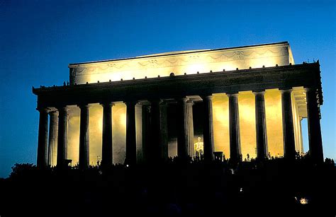 Lincoln Memorial At Night Photograph By Carl Purcell Fine Art America