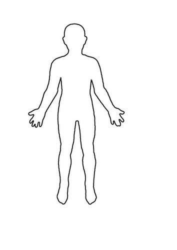 30 Human Body Outline Printable In 2020 Body Outline Template Design