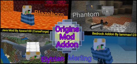 Origins Mod Bedrock Edition Minecraft Addon