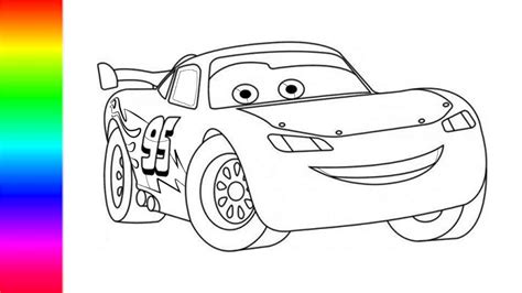 Como Dibujar Y Pintar A Rayo McQueen De Cars Dibujando Y Pintando