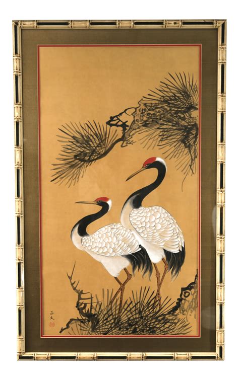 Japanese Crane Painting Of Birds Wallpapers Top Free Japanese Crane