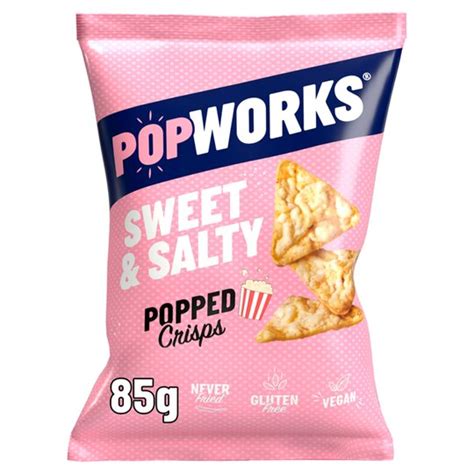 Popworks Sweet And Salty Popped Crisps 85g Tesco Groceries