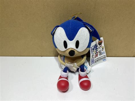 1992 Stringy Sonic The Hedgehog Plush Toy Figure Sega Rare Vintage Ufo