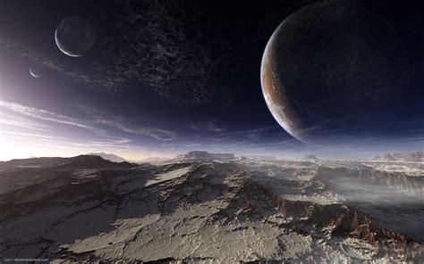 Alien Landscapes Planets Alpha Coders Wallpaper Abyss Sci Fi