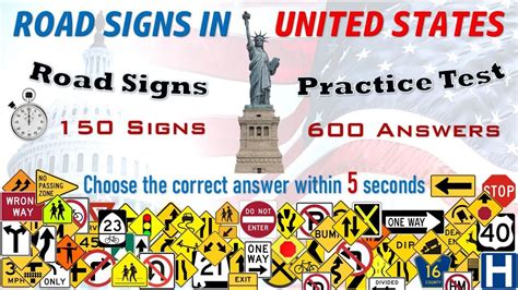 Road Signs Practice Test United States Youtube