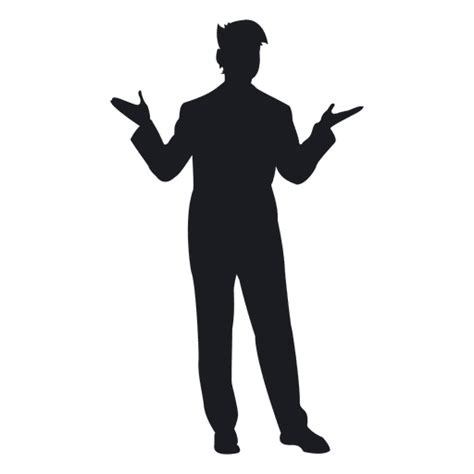 Young Man Standing Silhouette Png And Svg Design For T Shirts