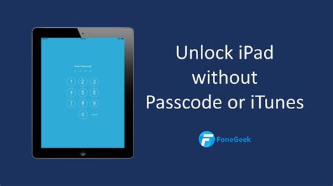 How To Unlock Ipad Without Passcode Or Itunes Unlock Itunes Ipad