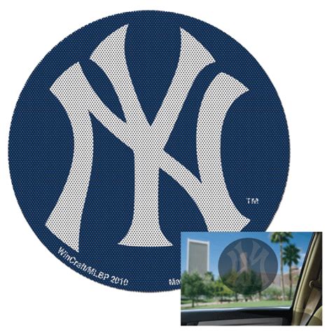 Yankees 8 Perforated Window Decal Sticker Car Auto Mlb Ebay