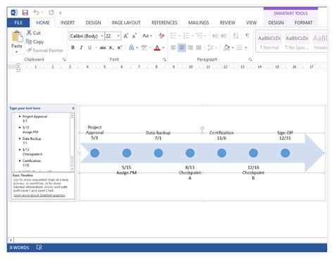 How To Make A Timeline In Word Free Template 2023
