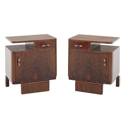 Pair Of Art Deco Bedside Tables 1920s At 1stdibs
