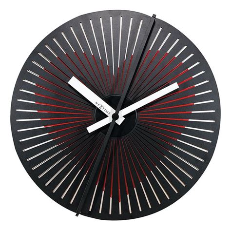 Heart Motion Wall Clock In Black By Nextime By Nextime Style Sourcebook