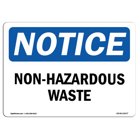 SignMission Non Hazardous Waste Sign Wayfair
