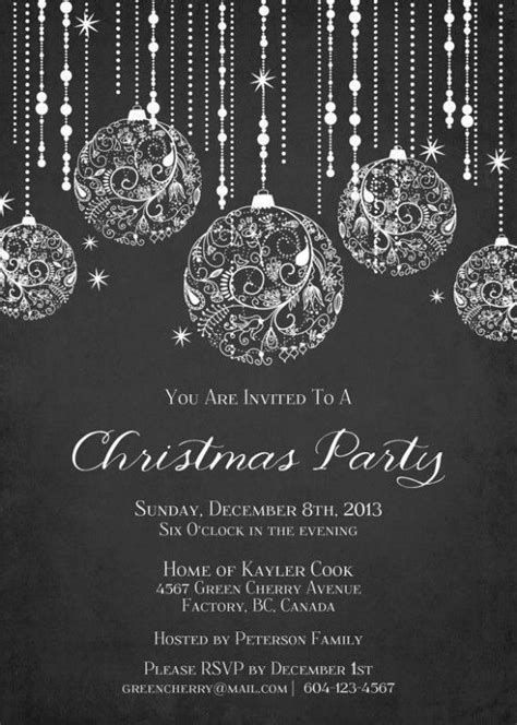 8 Easy Ways To Facilitate Elegant Christmas Party Invitation Template