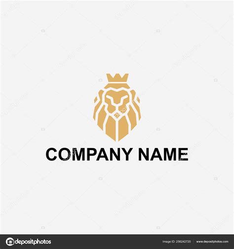 Royal Lion Logo Design Stock Vector By ©emwaiem 256242720