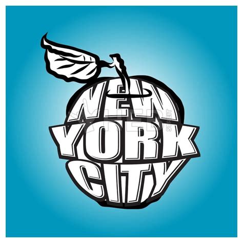 New York City Big Apple Logo HEBSTREITS Apple Logo Logo Big Apple