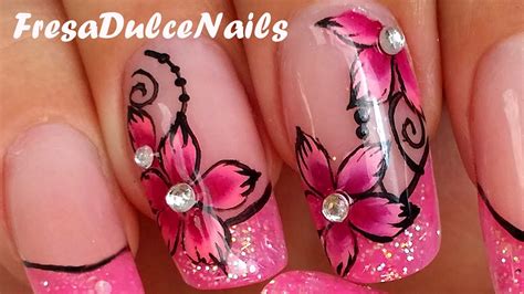 Los colores son las sonrisas de la naturaleza, expresó la diva costarricense, una de las favoritas de la semana gracias a este atuendo que nos recuerda a los meses de primavera. Bonitas Uñas de Flores Rosas - Beautiful Pink Flower Nails Design - YouTube