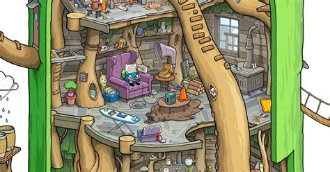 A Very Detailed Look Inside Finn And Jakes House From Adventure Time