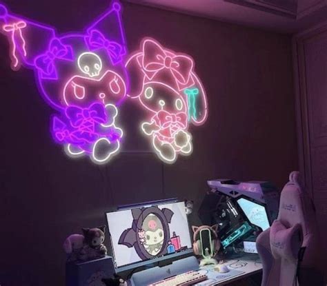 Custom Neon Signs Led Neon Signs Kuromi Room Sanrio Room After
