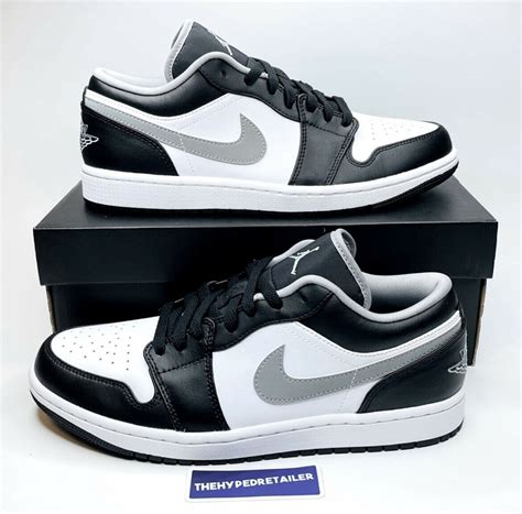 Nike Air Jordan 1 Retro Low Black White Grey Shadow 2021 553558 040