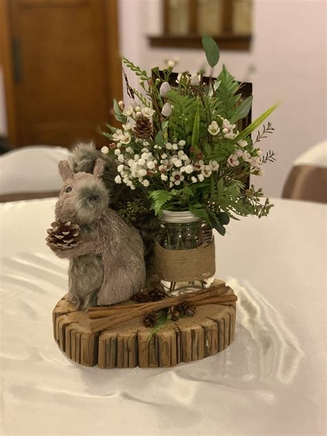 Enchanted Forest Baby Shower Centerpiece Rustic Woodland Baby Shower