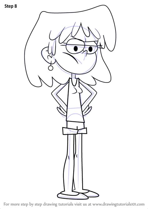 Learn How To Draw Lori Loud From The Loud House The Loud House Step