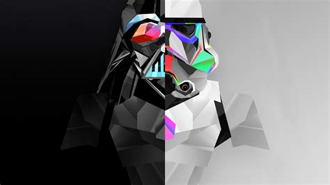 2560x1440 Stormtrooper And Darth Vader 4k Artwork 1440p Resolution Hd