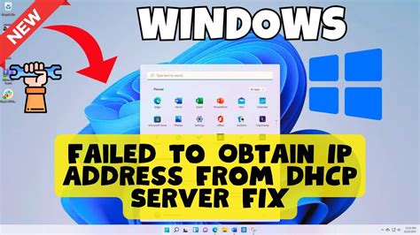 Failed To Obtain Ip Address From Dhcp Server Fix Youtube