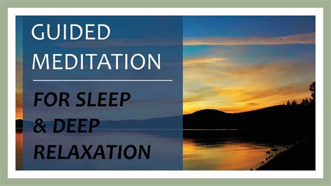 Guided Meditation For Deep Sleep And Relaxation 18 Minutes Youtube