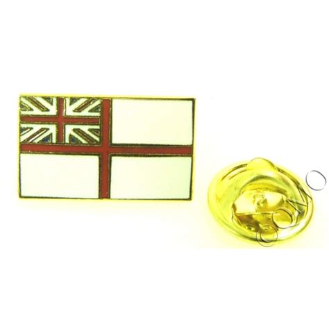 Royal Navy White Ensign Lapel Pin Badge Metal Enamel