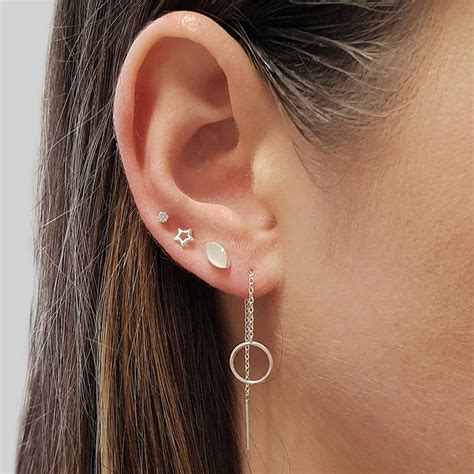 Mm Silver Cubic Zirconia Earring Studs Studio Jewellery Australia