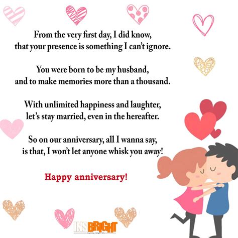 Mom and dad got it right—no, not when making you!—but in having a lasting marriage. Cute Happy Anniversary Poems For Him or Her With Images | Insbright