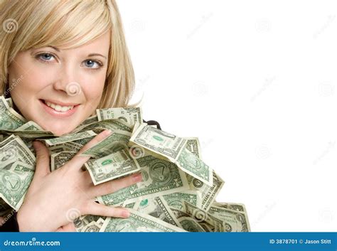 Woman Holding Money Stock Image Image Of Cash Girl Pretty 3878701