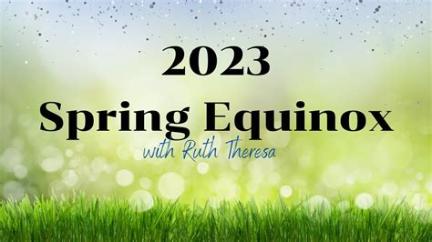 Spring Equinox 2023 Youtube