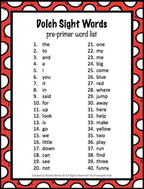 220 Dolch Sight Word Flashcards And Progress Monitoring