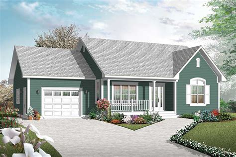 Ranch style house plans have seen renewed interest for their informal and casual, single story open floor plans and the ability to age in place. 2 Bedroom Ranch with Vaulted Spaces - 21877DR ...
