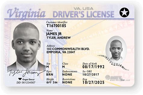 Virginia Drivers License Tsa Compliant Iibrown