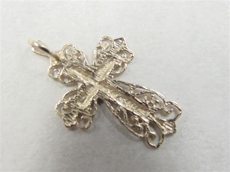Vintage 14k Gold Ornate Cross Pendant From Arnoldjewelers On Ruby Lane