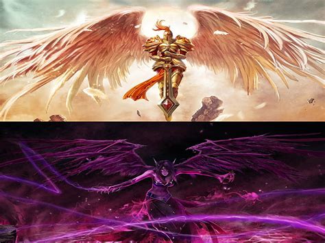 League Of Legends The Two Sisters Kayle Tencent Chinese Morgana