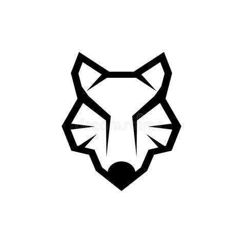 Wolf Geometric Modern Illustration Logo Stock Vector Illustration Of