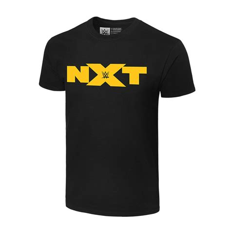 Official Wwe Authentic Nxt Brand Logo T Shirt Black Small